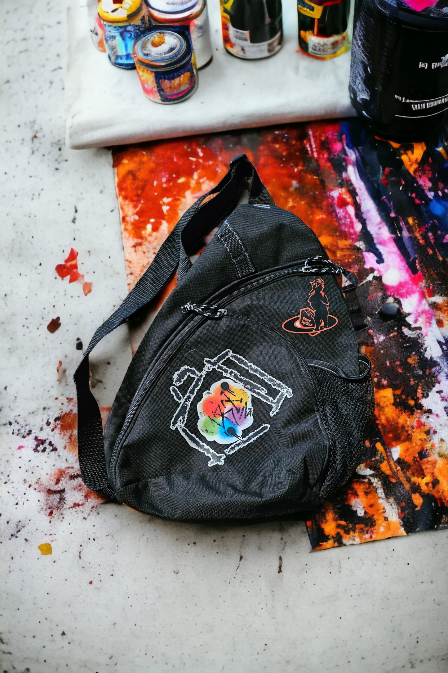 Stencil logo Multi-Planet Travel Bag