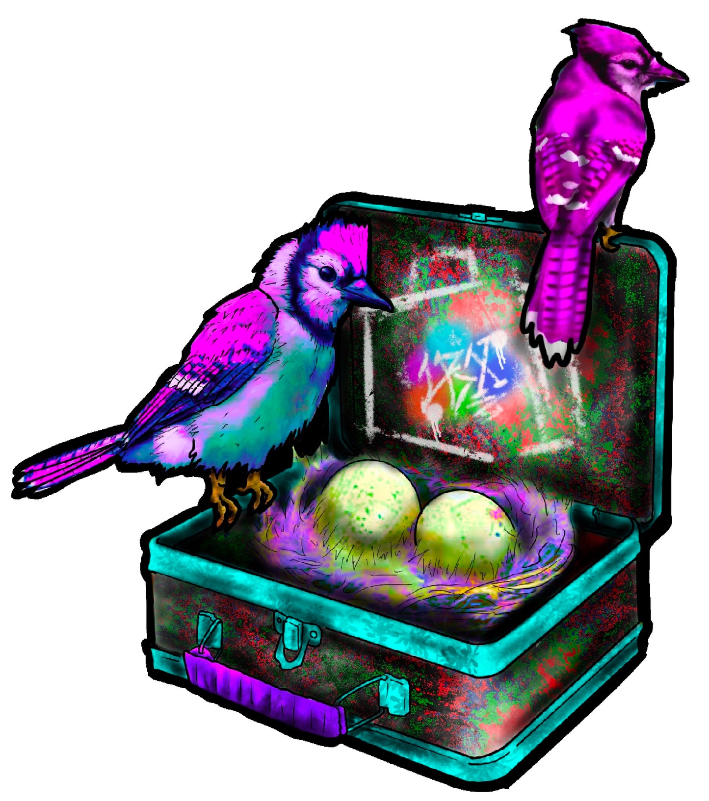 Bird Nest Sticker