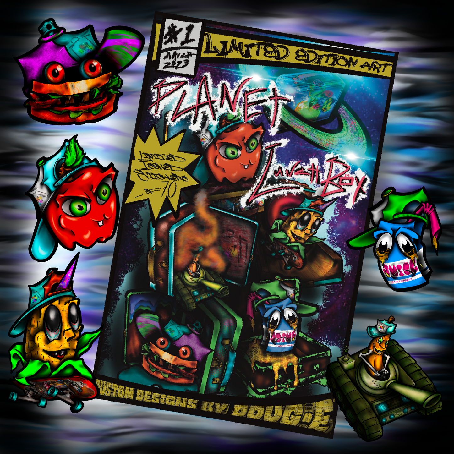 Limited issued Lunchroom Crew sticker packs